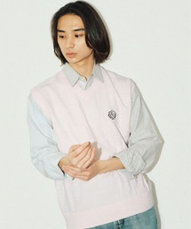 BLOCK KNIT VEST/ブロックニットベスト