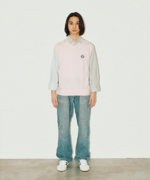セール】BLOCK KNIT VEST/ブロックニットベスト（ベスト）｜FCMM