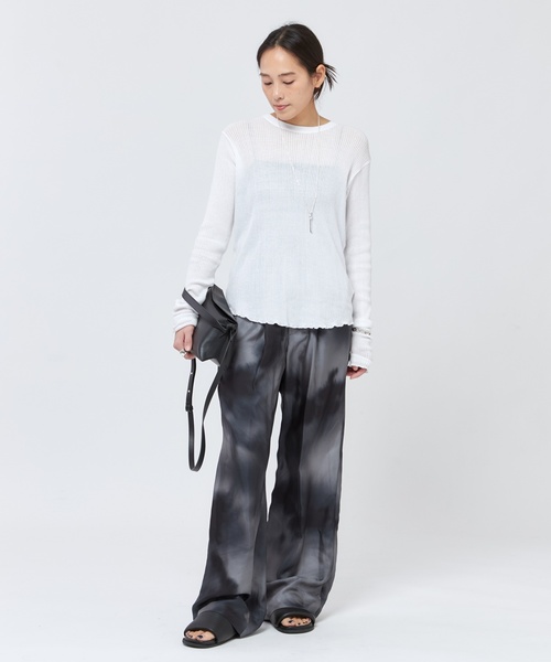 AP STUDIO（エーピーストゥディオ）の「【CAROUSELAMBRA】ルーズロングスリーブクルーネックティーシャツ（Tシャツ/カットソー・レディース・ブラック/ホワイト/ネイビー・FREE）」の14枚目の写真