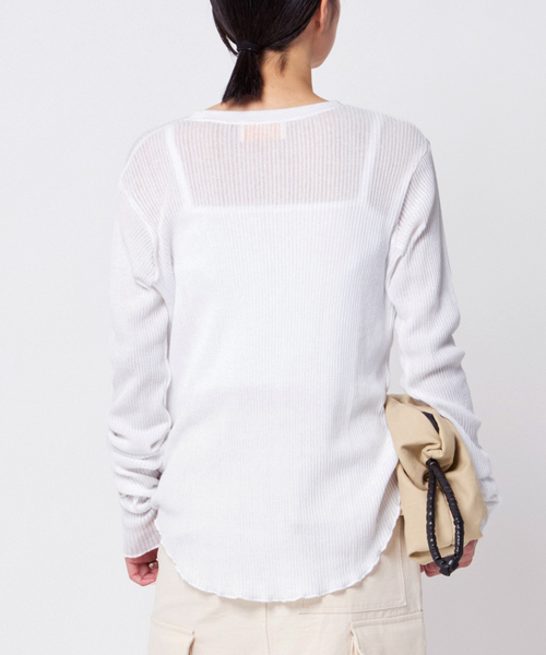 AP STUDIO（エーピーストゥディオ）の「【CAROUSELAMBRA】ルーズロングスリーブクルーネックティーシャツ（Tシャツ/カットソー・レディース・ブラック/ホワイト/ネイビー・FREE）」の18枚目の写真