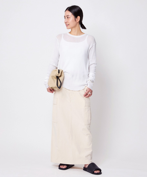 AP STUDIO（エーピーストゥディオ）の「【CAROUSELAMBRA】ルーズロングスリーブクルーネックティーシャツ（Tシャツ/カットソー・レディース・ブラック/ホワイト/ネイビー・FREE）」の19枚目の写真