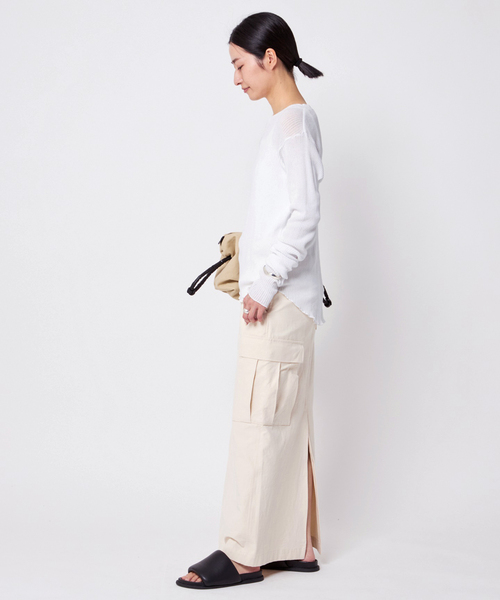 AP STUDIO（エーピーストゥディオ）の「【CAROUSELAMBRA】ルーズロングスリーブクルーネックティーシャツ（Tシャツ/カットソー・レディース・ブラック/ホワイト/ネイビー・FREE）」の20枚目の写真