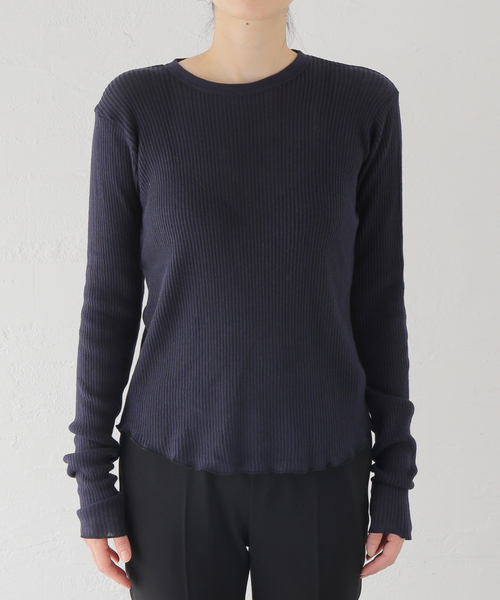 AP STUDIO（エーピーストゥディオ）の「【CAROUSELAMBRA】ルーズロングスリーブクルーネックティーシャツ（Tシャツ/カットソー・レディース・ブラック/ホワイト/ネイビー・FREE）」の22枚目の写真