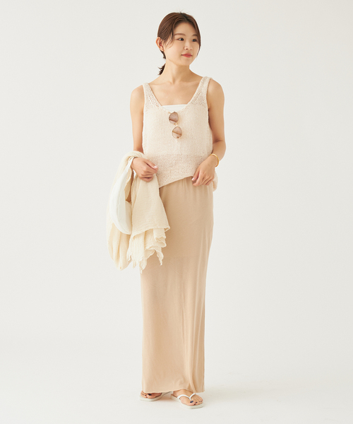 plage（プラージュ）の「《追加》C/L Sheer Jersey スカート（スカート