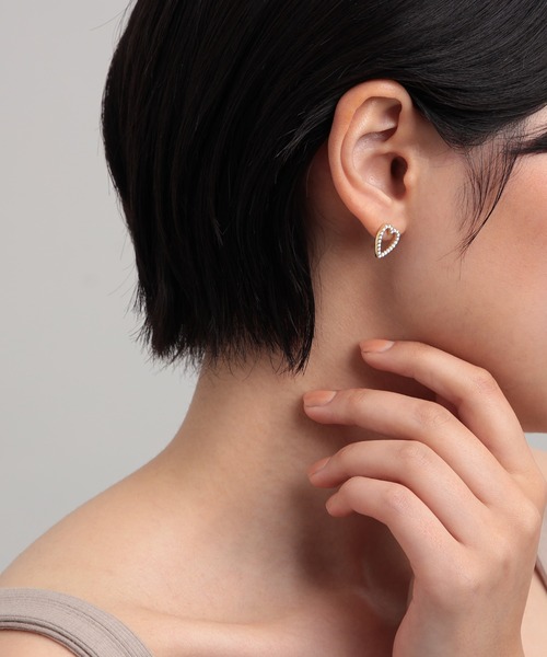 プラスヴァンドーム　ピアス　PLUS VENDOME FINELINETATTOO_heart_ピアス（ピアス（両耳用））｜PLUS
