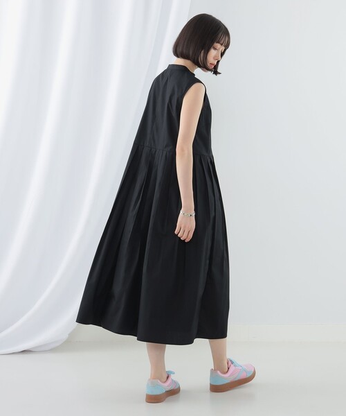 Ray BEAMS（レイビームス）の「Ray BEAMS / プリーツ キリカエ ノースリーブ ワンピース（ワンピース・レディース・サックスブルー/ブラック/ブラウン系その他5・1/0）」の13枚目の写真