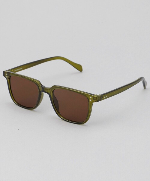 FREAK'S STORE（フリークスストア）の「UVカットスクエアアイウエア（サングラス・レディース・ブラック/オリーブ/その他16・ONE SIZE）」の4枚目の写真