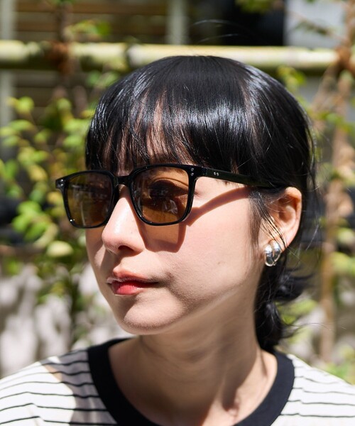 FREAK'S STORE（フリークスストア）の「UVカットスクエアアイウエア（サングラス・レディース・ブラック/オリーブ/その他16・ONE SIZE）」の9枚目の写真