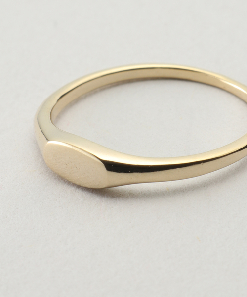 La TOTALITE（ラトータリテ）の「【ucalypt/ ユーカリプト】Mini Signet Ring（リング・レディース・ゴールド・FREE）」の3枚目の写真