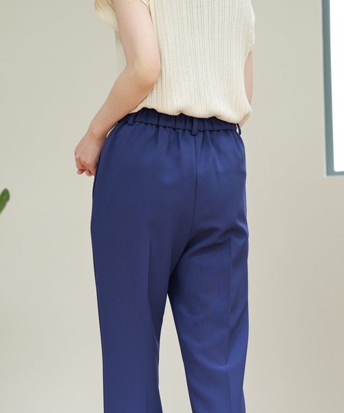 sankyo shokai(サンキョウショウカイ)の「テーパードパンツ ストレッチ ウエストゴム 日本製(その他パンツ・レディース・ネイビー/アイボリー/スモークピンク/ブラック・M/L/LL)」の20枚目の写真