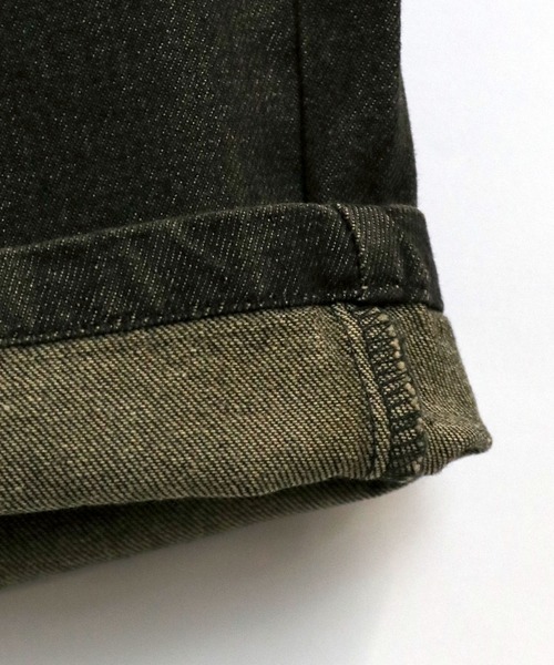 Starting Over(スターティングオーバー)の「overdye ripped denim baggy pants/オーバーダイ ダメージ加工 ヴィンテージライク デニム バギーパンツ(デニムパンツ・メンズ・ブラック/ブルー・M/XL/L)」の10枚目の写真