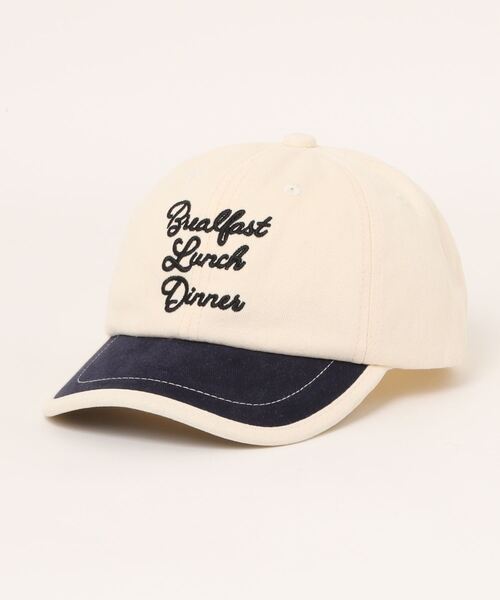 Bambin（ボンバン）の「【 Bambin / ボンバン 】 ロゴ 刺繍 バイカラー キャップ（キャップ・キッズ・ブラウン/ピンク/グリーン/アイボリー/ブラック・FREE）」の14枚目の写真