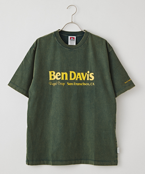 B.C STOCK(ベーセーストック)の「BEN DAVIS / ベンデイビス front logo powder Tシャツ(Tシャツ/カットソー・メンズ・ホワイト/グリーン/ブラック・LARGE/MEDIUM)」の3枚目の写真