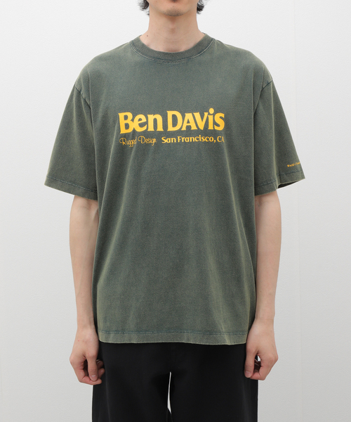 B.C STOCK(ベーセーストック)の「BEN DAVIS / ベンデイビス front logo powder Tシャツ(Tシャツ/カットソー・メンズ・ホワイト/グリーン/ブラック・LARGE/MEDIUM)」の5枚目の写真