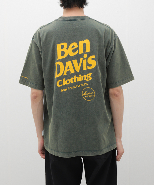 B.C STOCK(ベーセーストック)の「BEN DAVIS / ベンデイビス front logo powder Tシャツ(Tシャツ/カットソー・メンズ・ホワイト/グリーン/ブラック・LARGE/MEDIUM)」の7枚目の写真