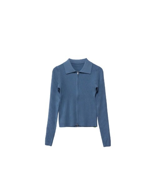 ニット セーター double zip collar knit レディース double zip collar knit（ニット/セーター）｜Uenui（ウニュイ