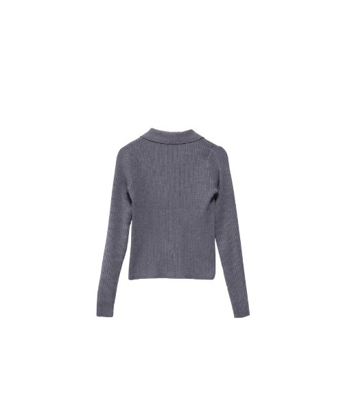 ニット セーター double zip collar knit レディース double zip collar knit（ニット/セーター）｜Uenui（ウニュイ