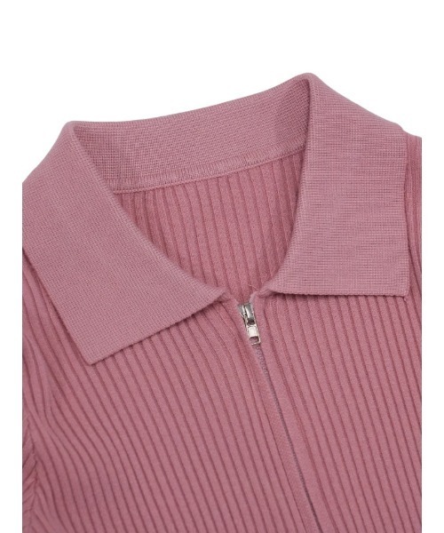double zip collar knit（ニット/セーター）｜Uenui（ウニュイ