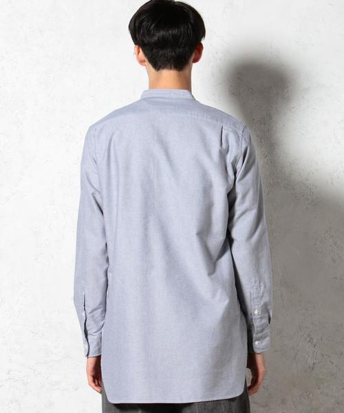 green label relaxing（グリーンレーベルリラクシング）の「40//OX BAND/C LONG　シャツ◆（シャツ/ブラウス・メンズ・ホワイト/ネイビー・MEDIUM/LARGE/SMALL）」の10枚目の写真