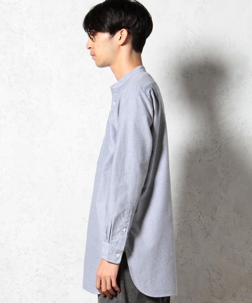 green label relaxing（グリーンレーベルリラクシング）の「40//OX BAND/C LONG　シャツ◆（シャツ/ブラウス・メンズ・ホワイト/ネイビー・MEDIUM/LARGE/SMALL）」の12枚目の写真