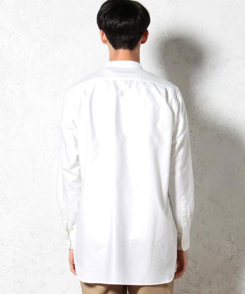green label relaxing（グリーンレーベルリラクシング）の「40//OX BAND/C LONG　シャツ◆（シャツ/ブラウス・メンズ・ホワイト/ネイビー・MEDIUM/LARGE/SMALL）」の9枚目の写真