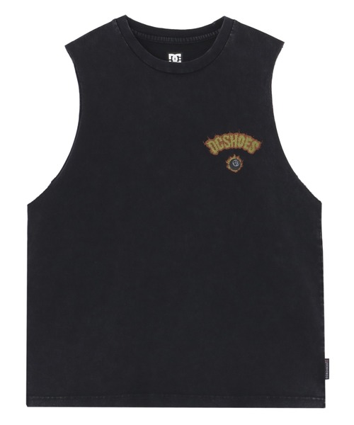 DC SHOES(ディーシーシューズ)の「24 FLAME SLEEVELESS/DCバックプリントマッスルタンクトップ(タンクトップ・メンズ・スミクロ/ホワイト/ブラック/ブラック系その他・MEDIUM/LARGE/X-LARGE)」の3枚目の写真