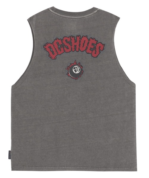 DC SHOES(ディーシーシューズ)の「24 FLAME SLEEVELESS/DCバックプリントマッスルタンクトップ(タンクトップ・メンズ・スミクロ/ホワイト/ブラック/ブラック系その他・MEDIUM/LARGE/X-LARGE)」の8枚目の写真