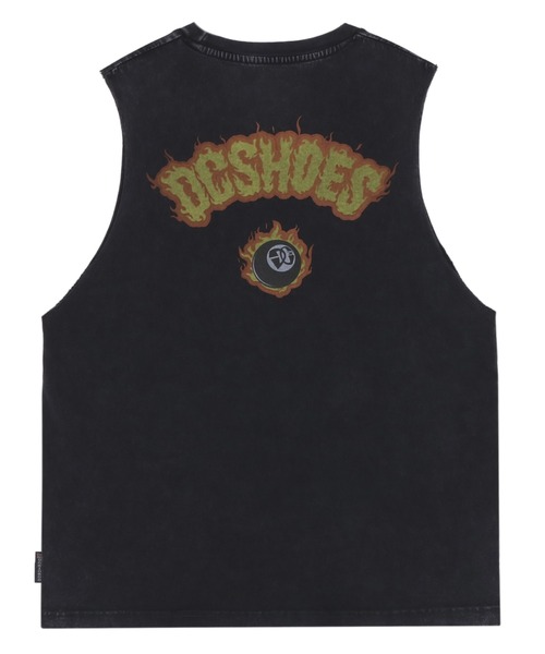 DC SHOES(ディーシーシューズ)の「24 FLAME SLEEVELESS/DCバックプリントマッスルタンクトップ(タンクトップ・メンズ・スミクロ/ホワイト/ブラック/ブラック系その他・MEDIUM/LARGE/X-LARGE)」の12枚目の写真