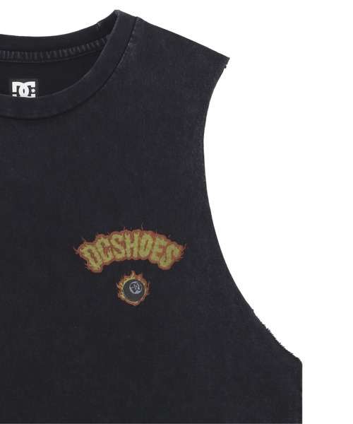 DC SHOES(ディーシーシューズ)の「24 FLAME SLEEVELESS/DCバックプリントマッスルタンクトップ(タンクトップ・メンズ・スミクロ/ホワイト/ブラック/ブラック系その他・MEDIUM/LARGE/X-LARGE)」の11枚目の写真