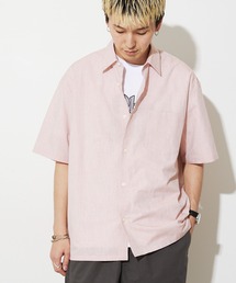【ZOZO限定】綿麻 レギュラーカラー半袖シャツ