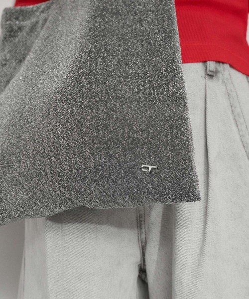 ADAM ET ROPE'（アダムエロペ）の「【サステナブル】キラキララメトート（トートバッグ・レディース・シルバー/ブラック/ピンク/ゴールド・FREE）」の5枚目の写真