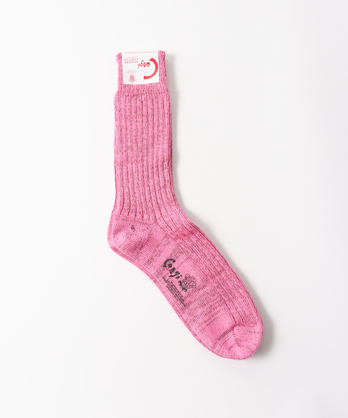 CORGI(コーギ)の「CORGI ( コーギー) for BOUCLE グリッターソックス(ソックス/靴下・メンズ・ブラック/ホワイト/サックスブルー/ピンク/ボルドー/イエロー・FREE)」の5枚目の写真