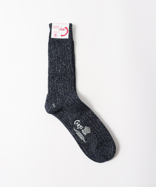 CORGI(コーギ)の「CORGI ( コーギー) for BOUCLE グリッターソックス(ソックス/靴下・メンズ・ブラック/ホワイト/サックスブルー/ピンク/ボルドー/イエロー・FREE)」の3枚目の写真