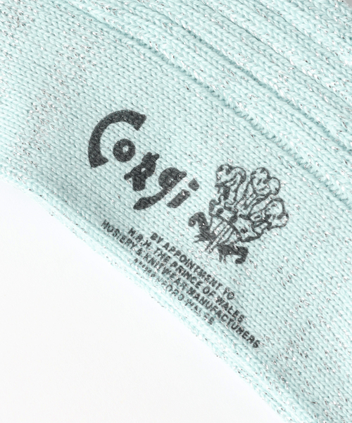 CORGI(コーギ)の「CORGI ( コーギー) for BOUCLE グリッターソックス(ソックス/靴下・メンズ・ブラック/ホワイト/サックスブルー/ピンク/ボルドー/イエロー・FREE)」の10枚目の写真