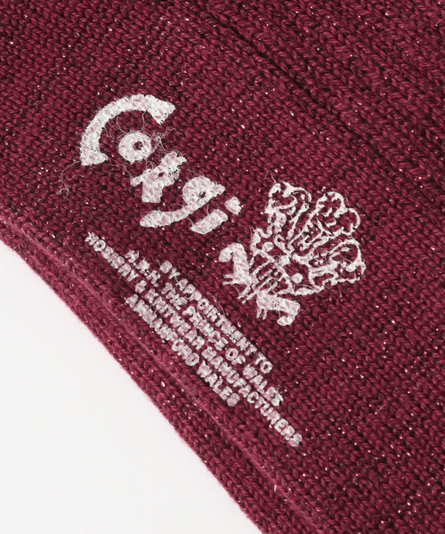 CORGI(コーギ)の「CORGI ( コーギー) for BOUCLE グリッターソックス(ソックス/靴下・メンズ・ブラック/ホワイト/サックスブルー/ピンク/ボルドー/イエロー・FREE)」の12枚目の写真
