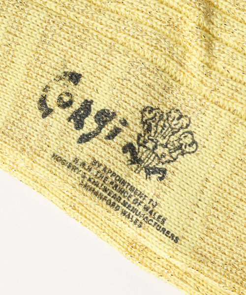 CORGI(コーギ)の「CORGI ( コーギー) for BOUCLE グリッターソックス(ソックス/靴下・メンズ・ブラック/ホワイト/サックスブルー/ピンク/ボルドー/イエロー・FREE)」の13枚目の写真