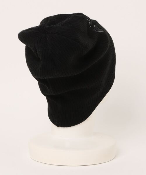 AVIREX（アヴィレックス）の「【AVIREX】ロングアクリルニットワッチ（ニットキャップ/ビーニー・メンズ・カーキ/チャコールグレー/ブラック・FREE）」の4枚目の写真