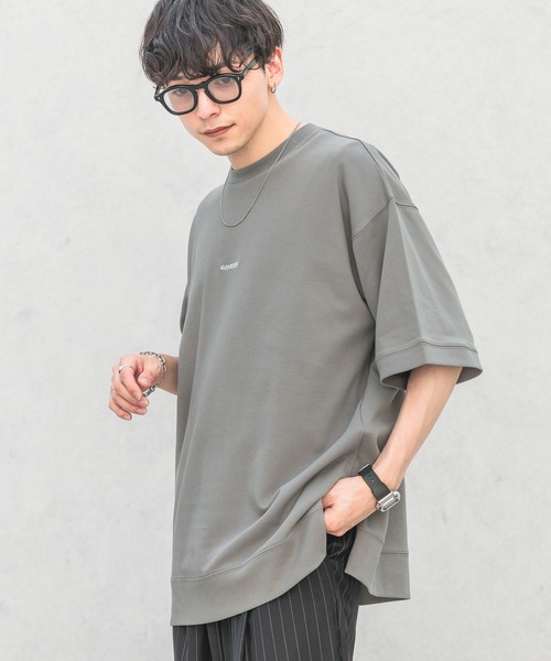 RAGEBLUE（レイジブルー）の「サイドスリット/スムースプチ刺繍オーバーサイズTシャツ（Tシャツ/カットソー・メンズ・グレー系その他/ライトブルー/ブラック/ホワイト・LARGE/MEDIUM/SMALL）」の21枚目の写真