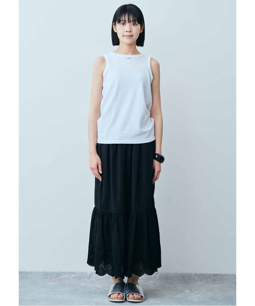 THREE FIFTY STANDARD(スリーフィフティースタンダード)の「THREE FIFTY STANDARD サーマルタンクトップ(タンクトップ・レディース・オフホワイト/ブラック/モカ・MEDIUM/LARGE/X-LARGE)」の12枚目の写真