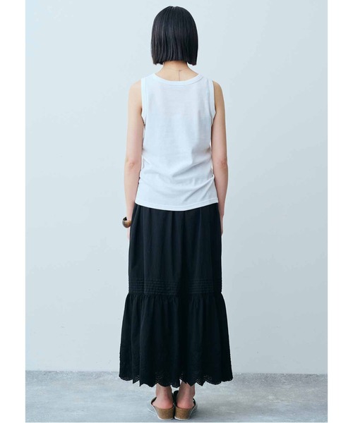 THREE FIFTY STANDARD(スリーフィフティースタンダード)の「THREE FIFTY STANDARD サーマルタンクトップ(タンクトップ・レディース・オフホワイト/ブラック/モカ・MEDIUM/LARGE/X-LARGE)」の14枚目の写真