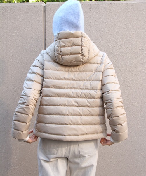 DANTON(ダントン)の「DANTON/ダントン ミドルダウンフーデッドジャケット MIDDLE DOWN HOODED JACKET DT-A0563 NRP(ダウンジャケット/コート・レディース・グレー/ブラック/ダークグレー/ライトベージュ・M)」の20枚目の写真