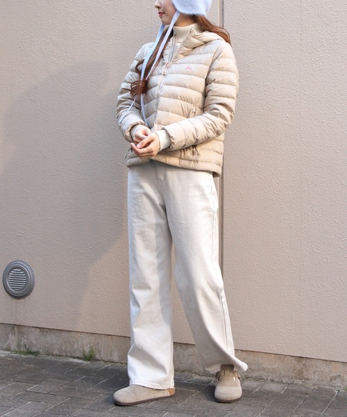DANTON(ダントン)の「DANTON/ダントン ミドルダウンフーデッドジャケット MIDDLE DOWN HOODED JACKET DT-A0563 NRP(ダウンジャケット/コート・レディース・グレー/ブラック/ダークグレー/ライトベージュ・M)」の22枚目の写真
