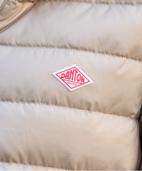 DANTON(ダントン)の「DANTON/ダントン ミドルダウンフーデッドジャケット MIDDLE DOWN HOODED JACKET DT-A0563 NRP(ダウンジャケット/コート・レディース・グレー/ブラック/ダークグレー/ライトベージュ・M)」の12枚目の写真