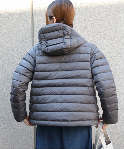 DANTON(ダントン)の「DANTON/ダントン ミドルダウンフーデッドジャケット MIDDLE DOWN HOODED JACKET DT-A0563 NRP(ダウンジャケット/コート・レディース・グレー/ブラック/ダークグレー/ライトベージュ・M)」の14枚目の写真