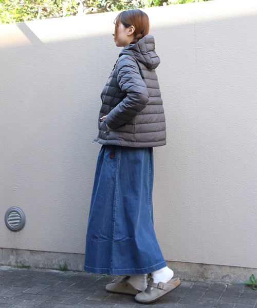 DANTON(ダントン)の「DANTON/ダントン ミドルダウンフーデッドジャケット MIDDLE DOWN HOODED JACKET DT-A0563 NRP(ダウンジャケット/コート・レディース・グレー/ブラック/ダークグレー/ライトベージュ・M)」の16枚目の写真