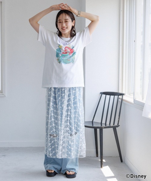 Disney（ディズニー）の「GOOD ROCK SPEED/DISNEYプリントTシャツ（Tシャツ/カットソー・レディース・ブラック/ホワイト・FREE）」の15枚目の写真