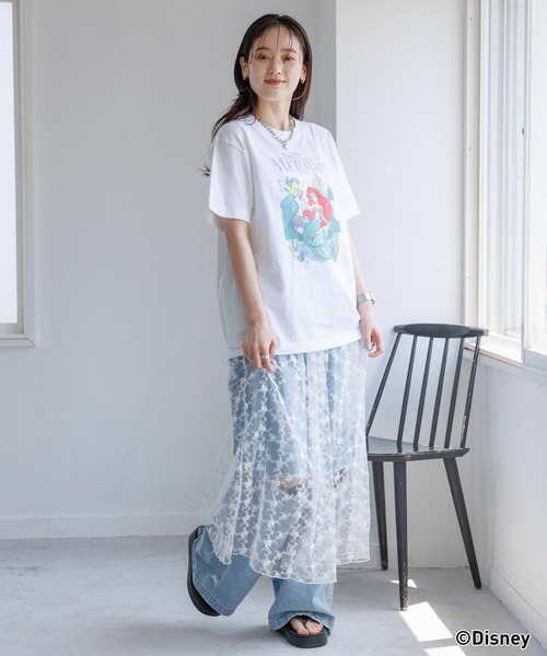 Disney（ディズニー）の「GOOD ROCK SPEED/DISNEYプリントTシャツ（Tシャツ/カットソー・レディース・ブラック/ホワイト・FREE）」の14枚目の写真