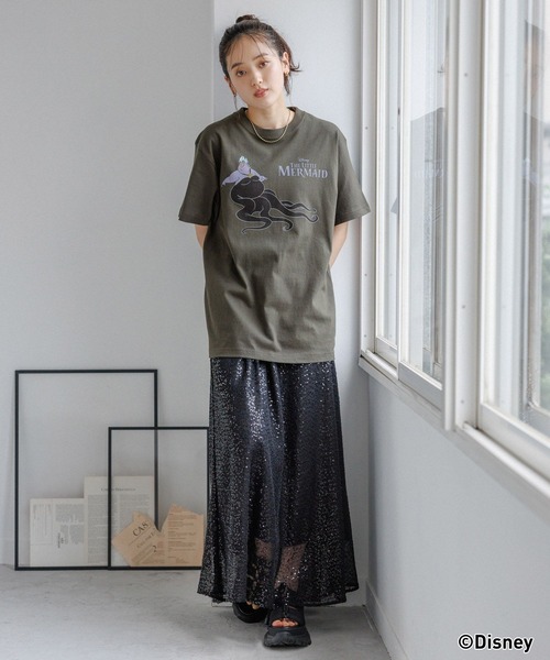 Disney（ディズニー）の「GOOD ROCK SPEED/DISNEYプリントTシャツ（Tシャツ/カットソー・レディース・ブラック/ホワイト・FREE）」の12枚目の写真