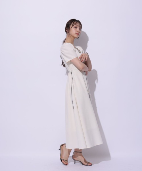 Rirandture リランドチュール ラインフレアワンピース Rirandture（リランドチュール）の「ラインフレアワンピース