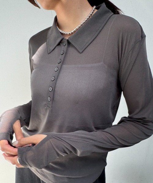 セール】パワーメッシュシアーコンパクトポロトップス（Tシャツ 